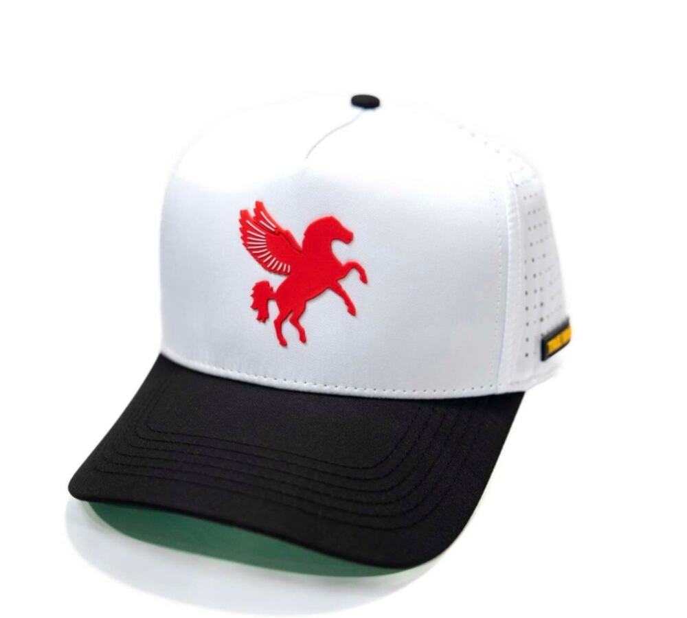 TRUE BRVND Pegasus Red White Baseball Hat Cap NEW